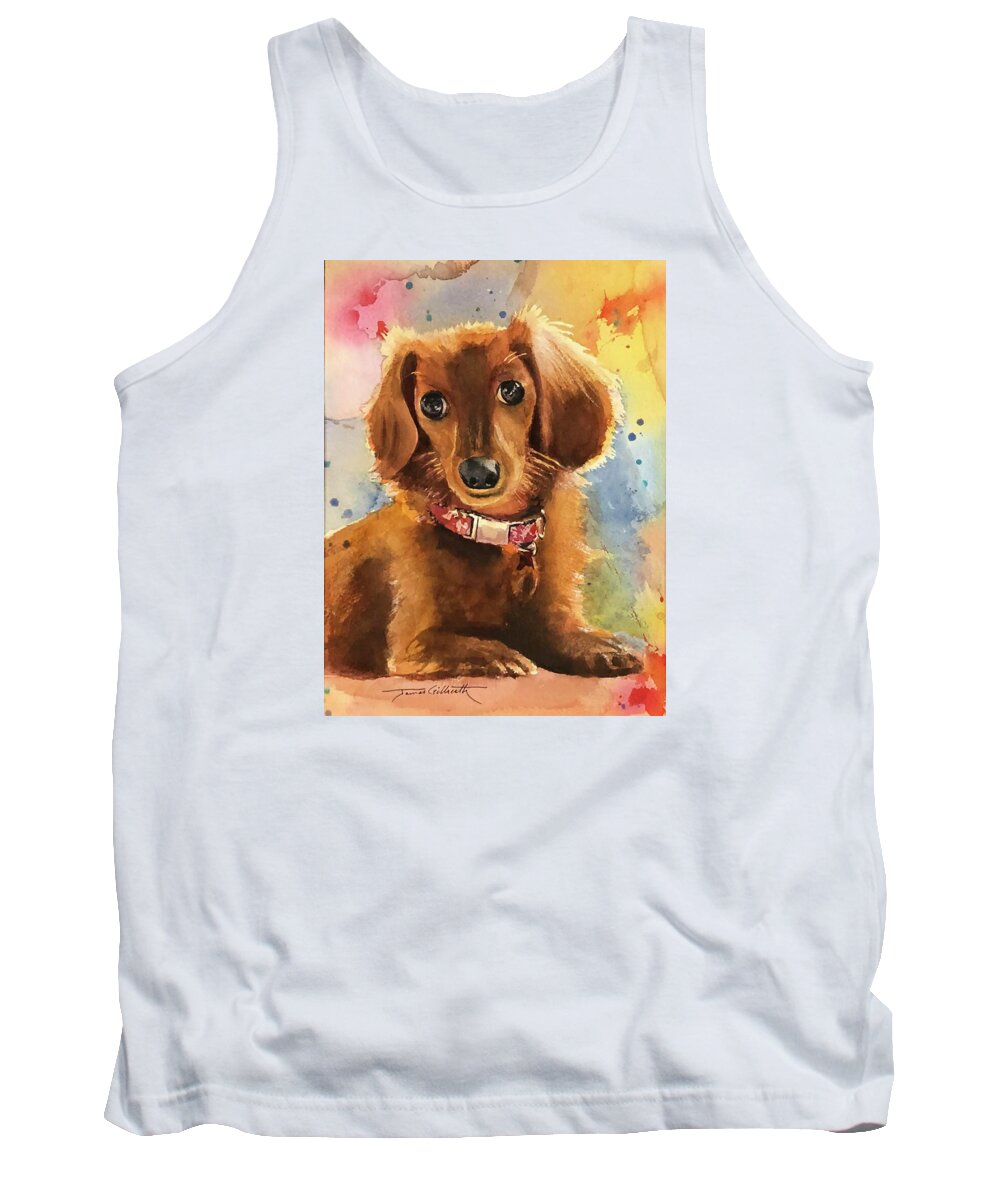 Longhair Dachsund - Tank Top