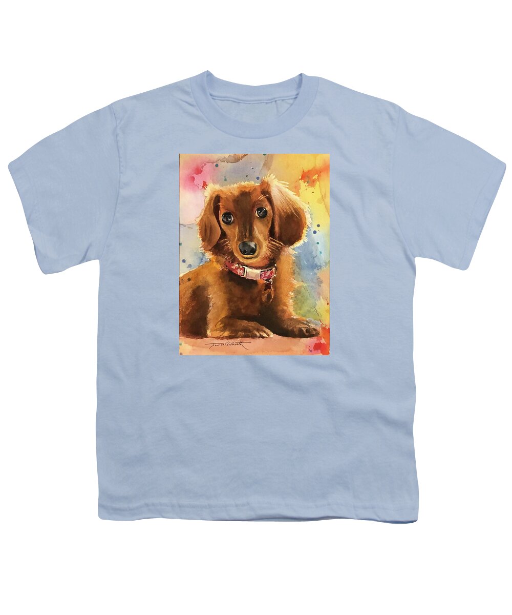 Longhair Dachsund - Youth T-Shirt