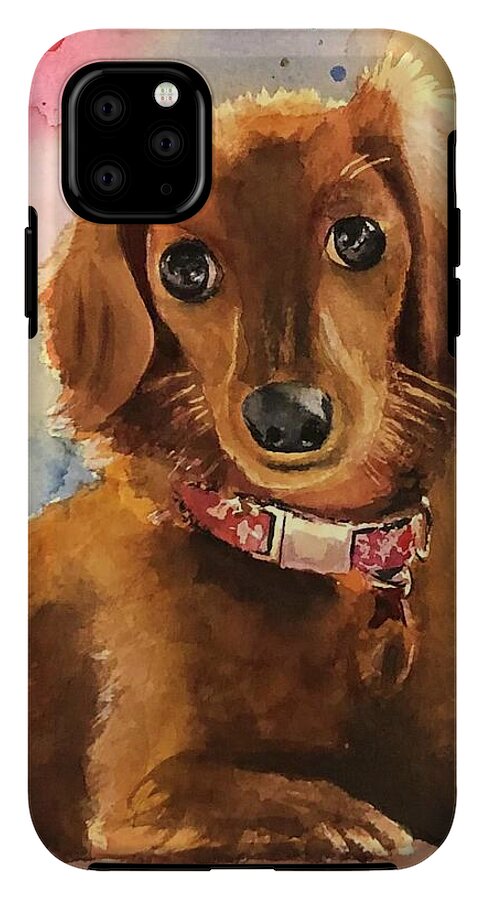 Longhair Dachsund - Phone Case