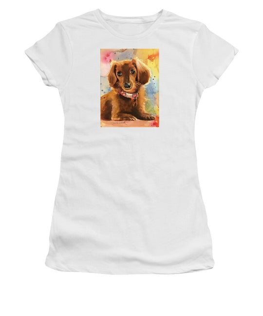 Longhair Dachsund - Women's T-Shirt