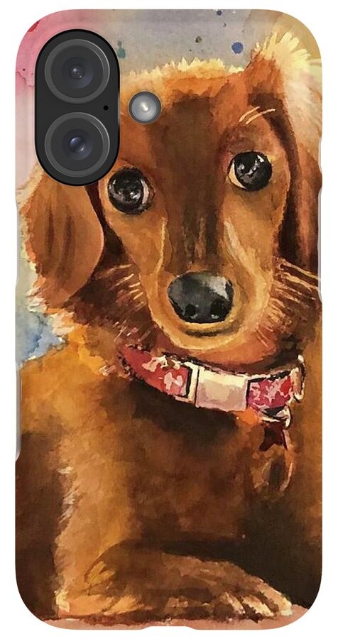 Longhair Dachsund - Phone Case