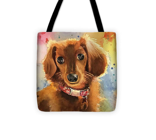 Longhair Dachsund - Tote Bag