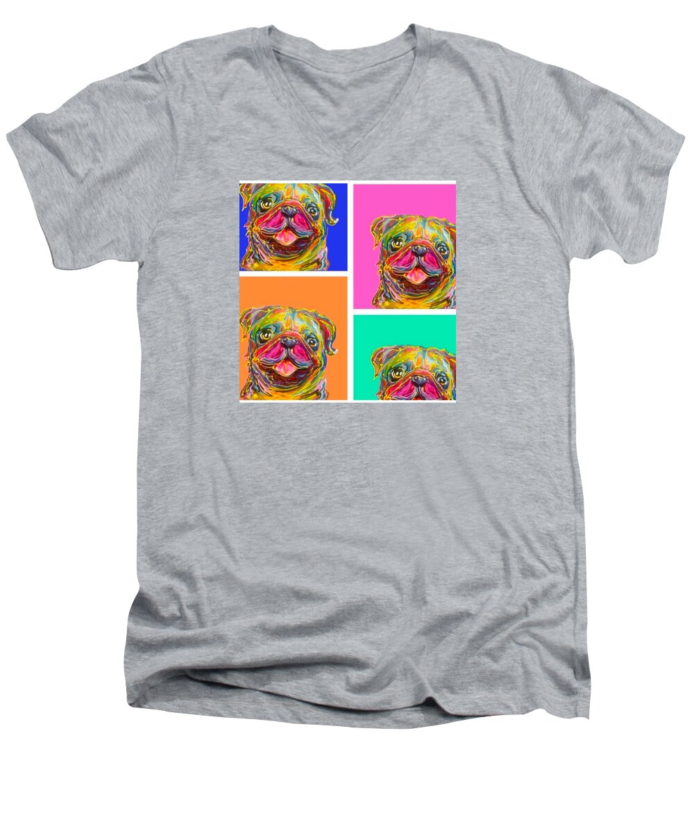 Pup Pop - Men's V-Neck T-Shirt