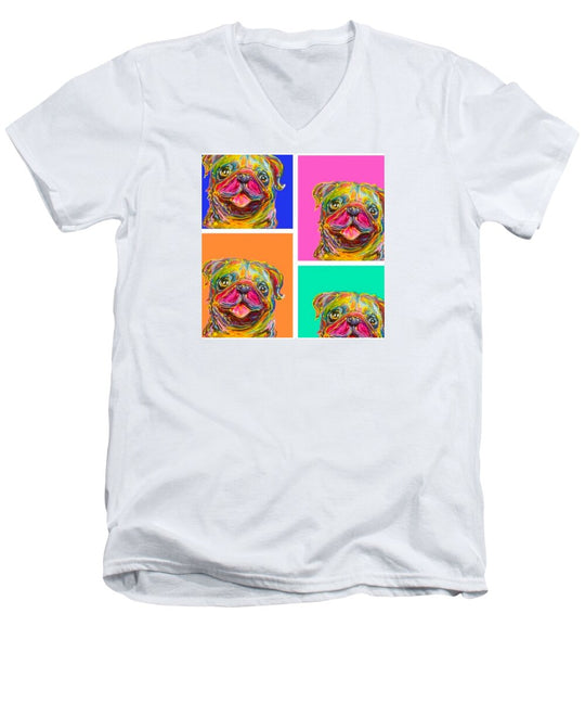 Pup Pop - Men's V-Neck T-Shirt