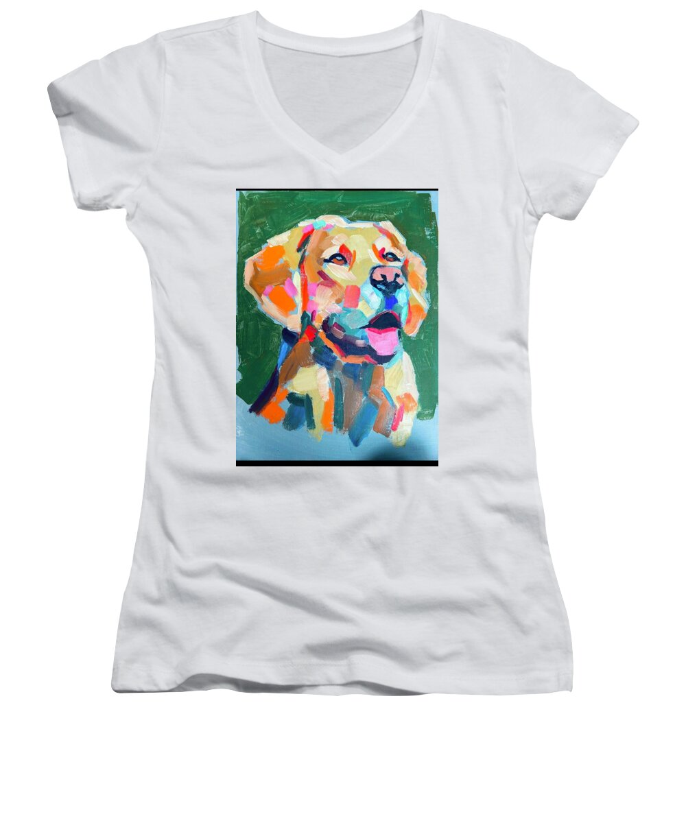 Yellow Lab - Women's V-Neck