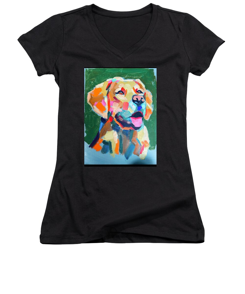 Yellow Lab - Women's V-Neck