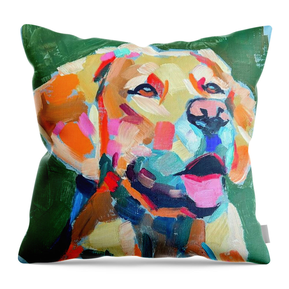 Yellow Lab - Throw Pillow
