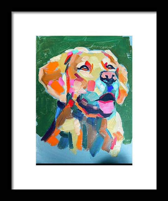 Yellow Lab - Framed Print