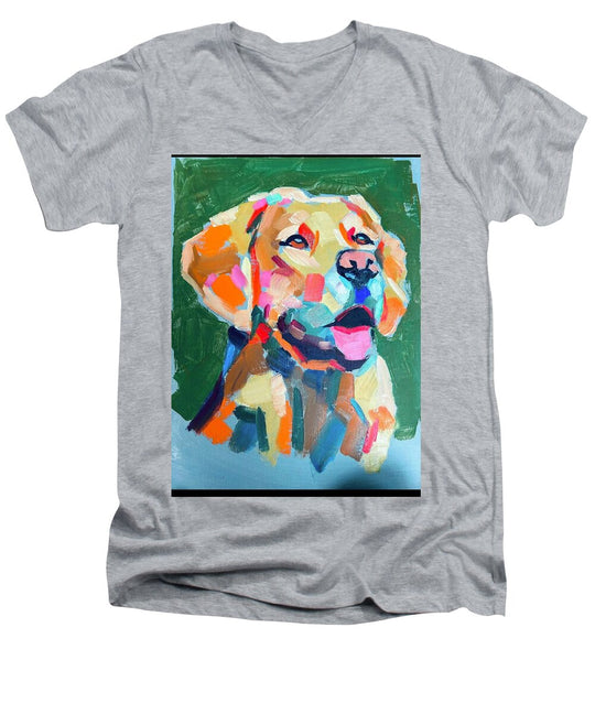 Yellow Lab - Men's V-Neck T-Shirt