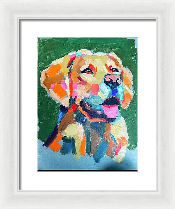 Yellow Lab - Framed Print