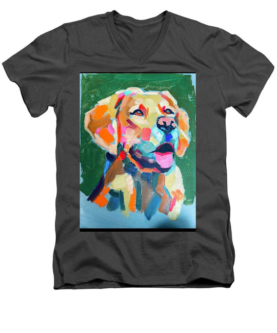 Yellow Lab - Men's V-Neck T-Shirt